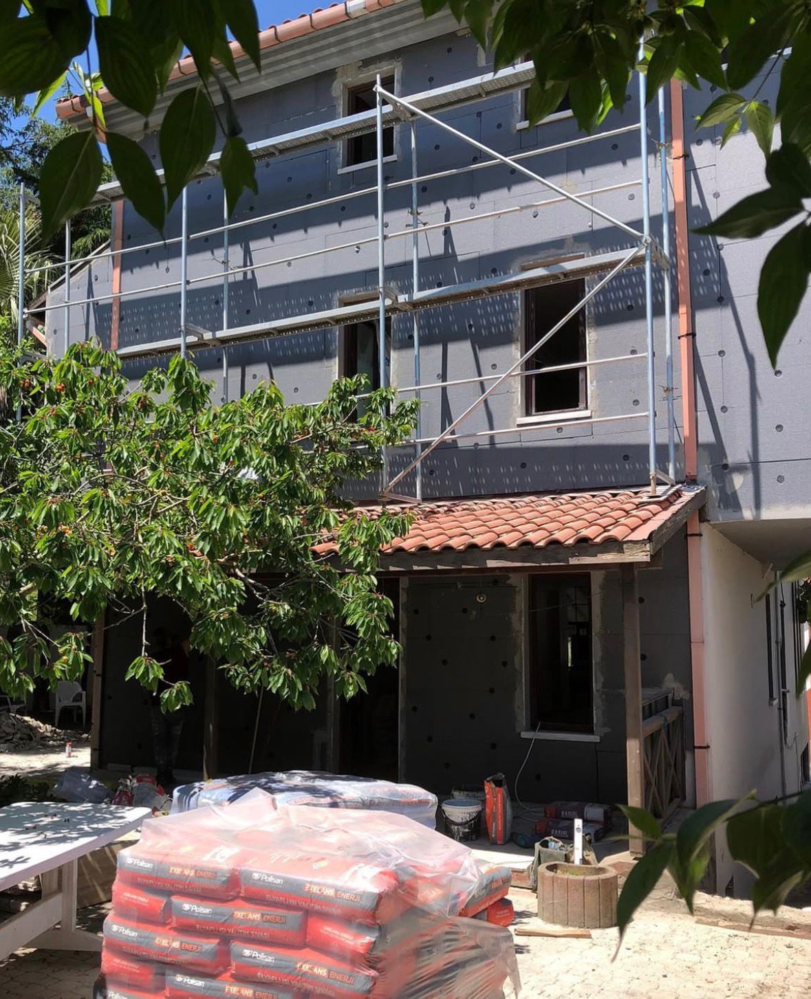 Harun Yapı dış cephe mantolama çalışması